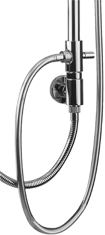 Душевая стойка Webert Comfort AC0675 Хром с верхним душем PVC