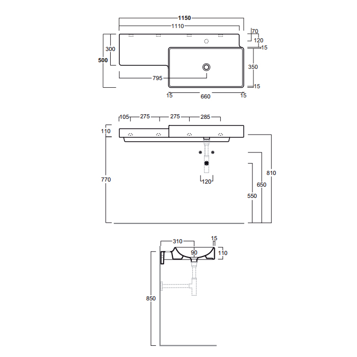 Раковина Simas Flow FL 03 Белая