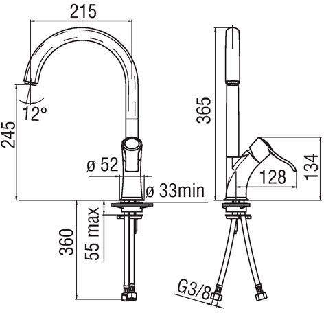 Смеситель для кухни Nobili Sofi SI98113CR Хром