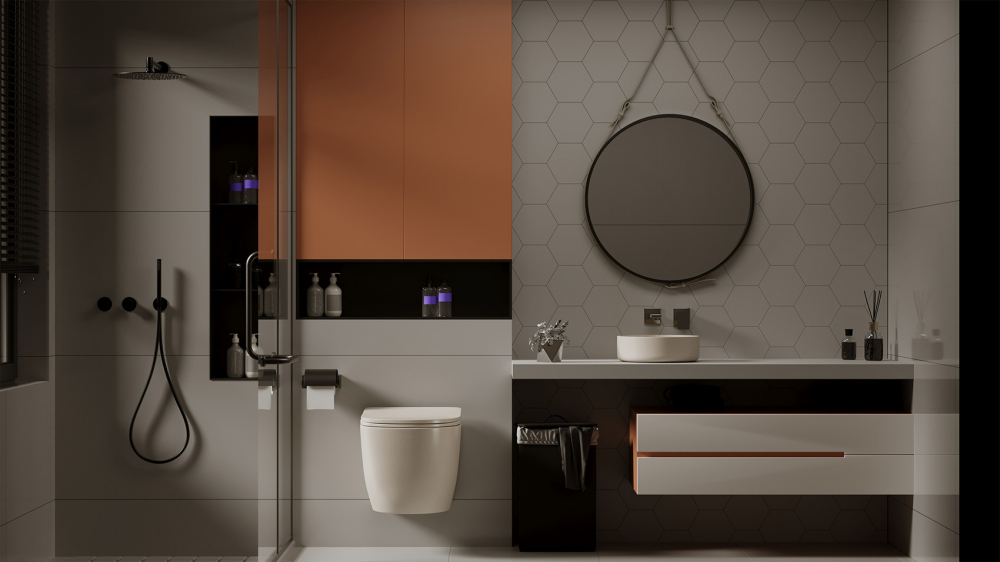 Унитаз ABBER Bequem AC1101MBE подвесной  бежевый матовый, безободковый