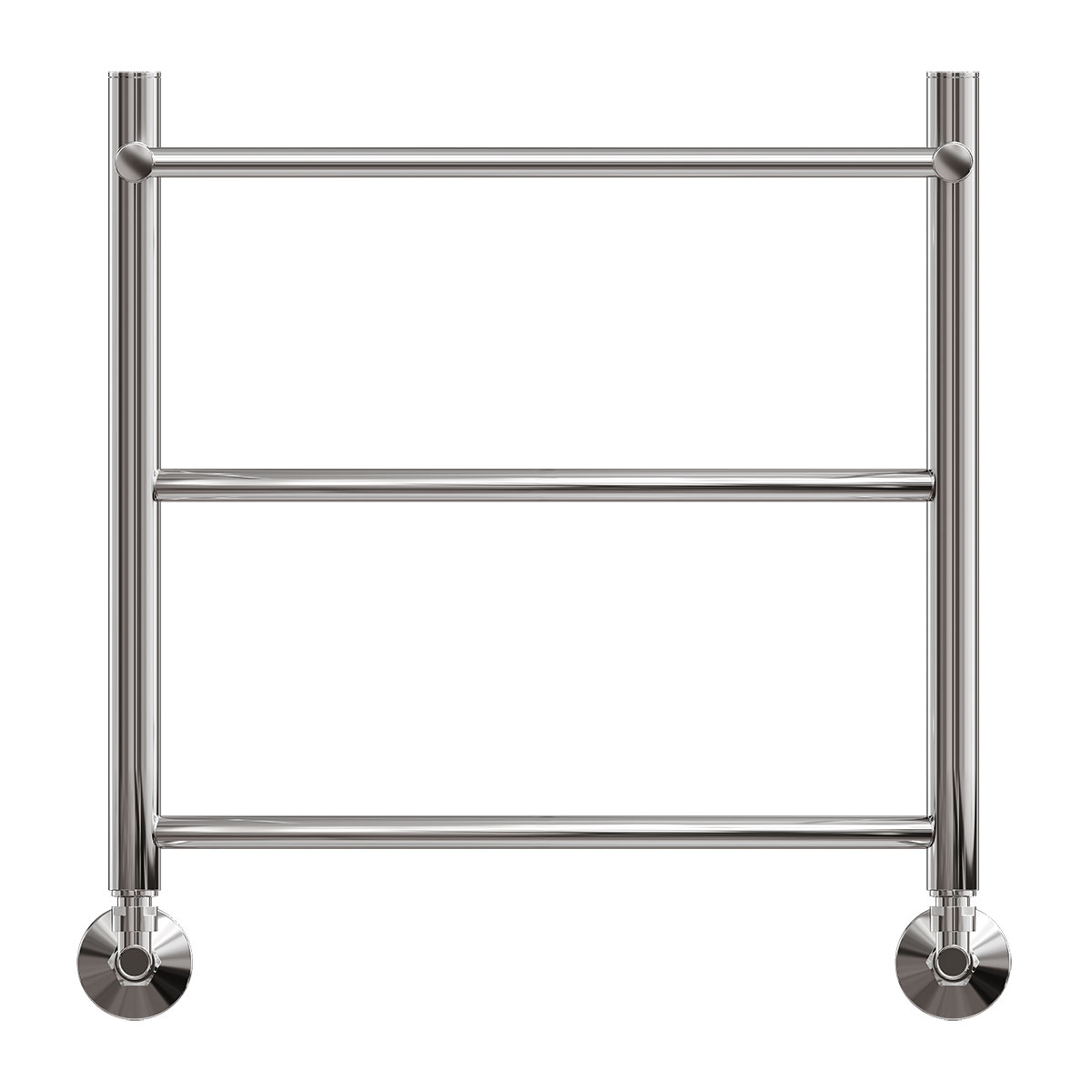 Полотенцесушитель водяной Point Афина PN04155P П2 500x500 с полкой, хром