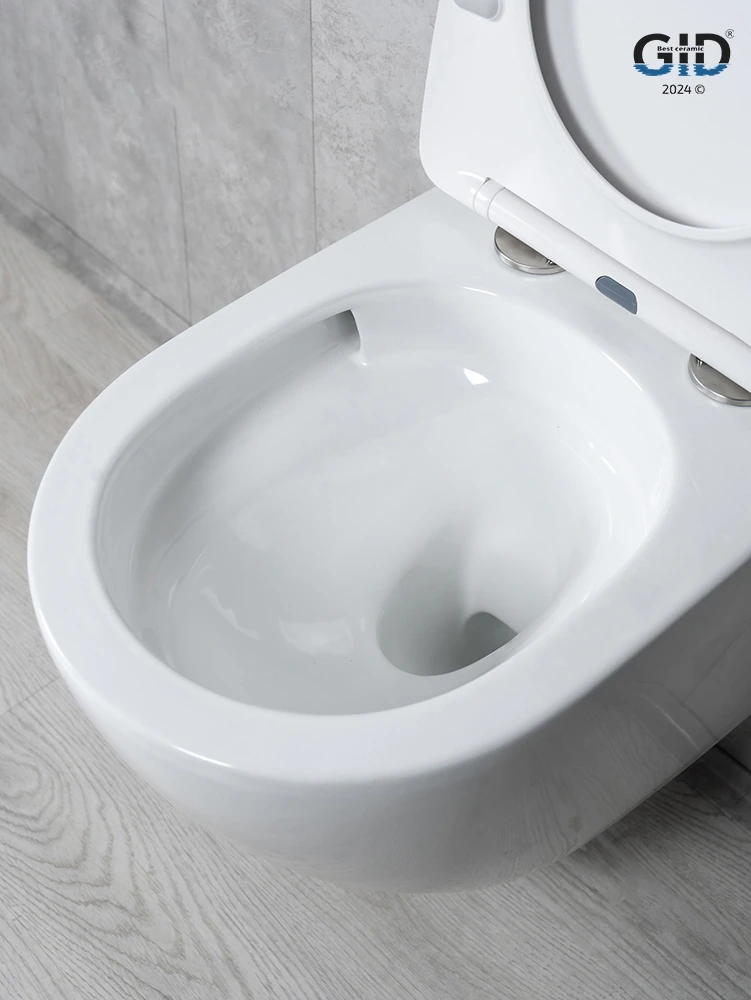 Унитаз подвесной безободковый GID Tr2122TF белый с сиденьем микролифт