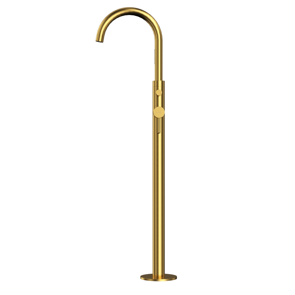 Смеситель для ванны отдельностоящий WHITECROSS Y Y1233GLB (брашированное золото)