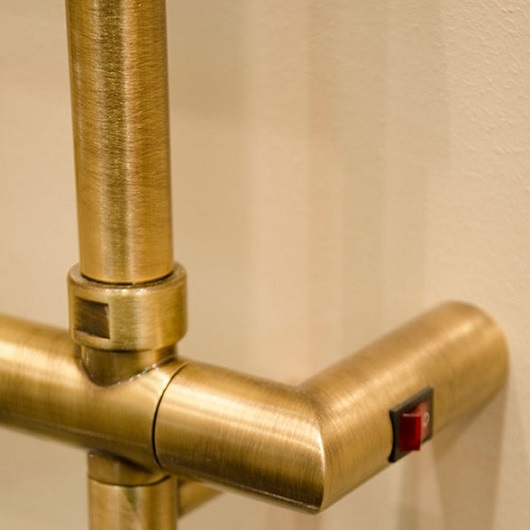 Полотенцесушитель электрический Margaroli Sole 542-4 5424704OBNB 660х570 бронза