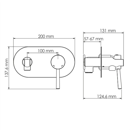 Смеситель для душа WasserKraft Main 4138 хром