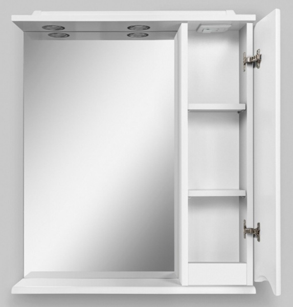 Зеркальный шкаф AM PM Like 80 R с подсветкой Белый