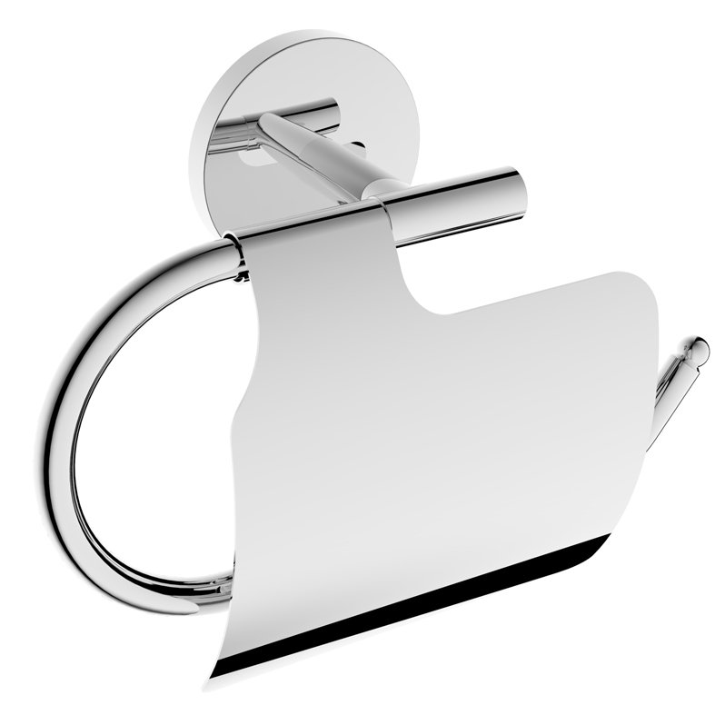 Держатель туалетной бумаги Rush Fiji FI18111 с крышкой Хром