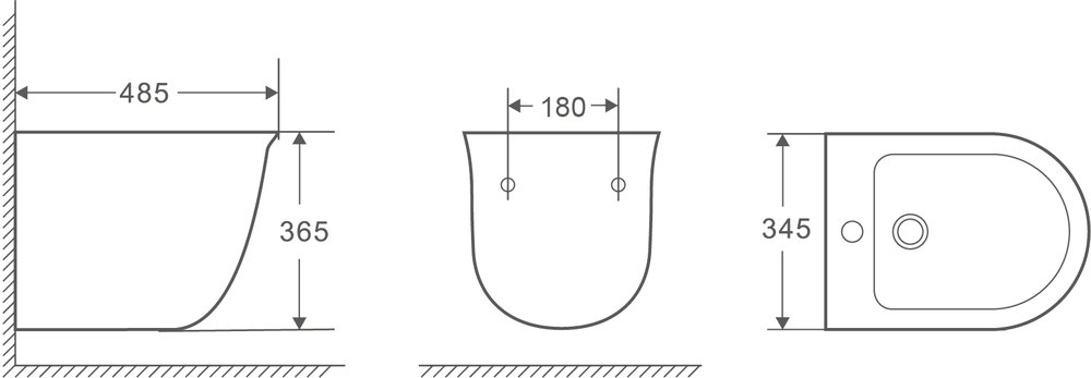 Биде подвесное Grossman GR-B4412