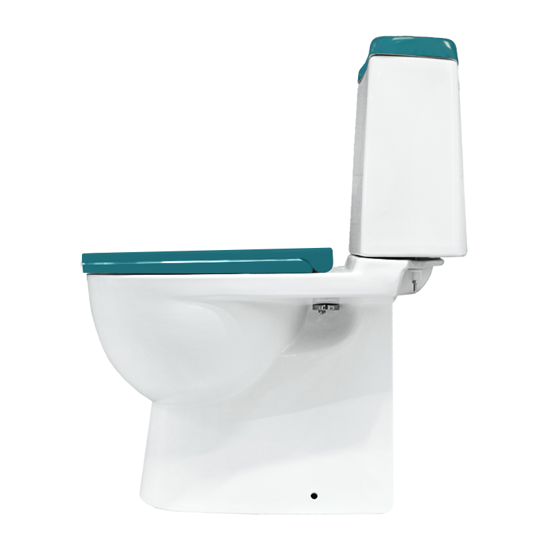 Унитаз Sanita Luxe Best Luxe SL DM Sea BSTSLCC08120522 Белый с бачком и зелёным сиденьем Микролифт