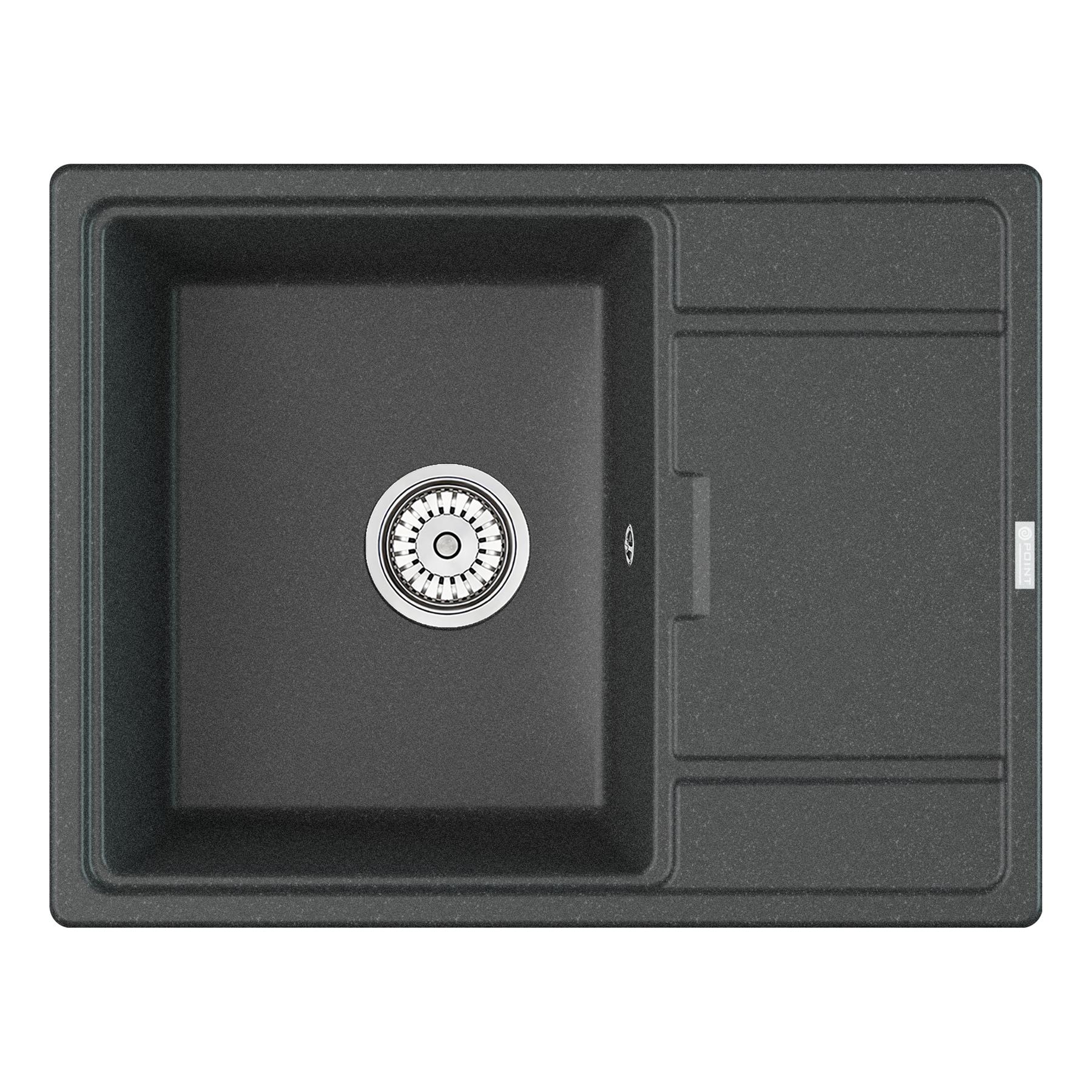 Мойка кухонная Point Стил 65 PN3009GR, графит