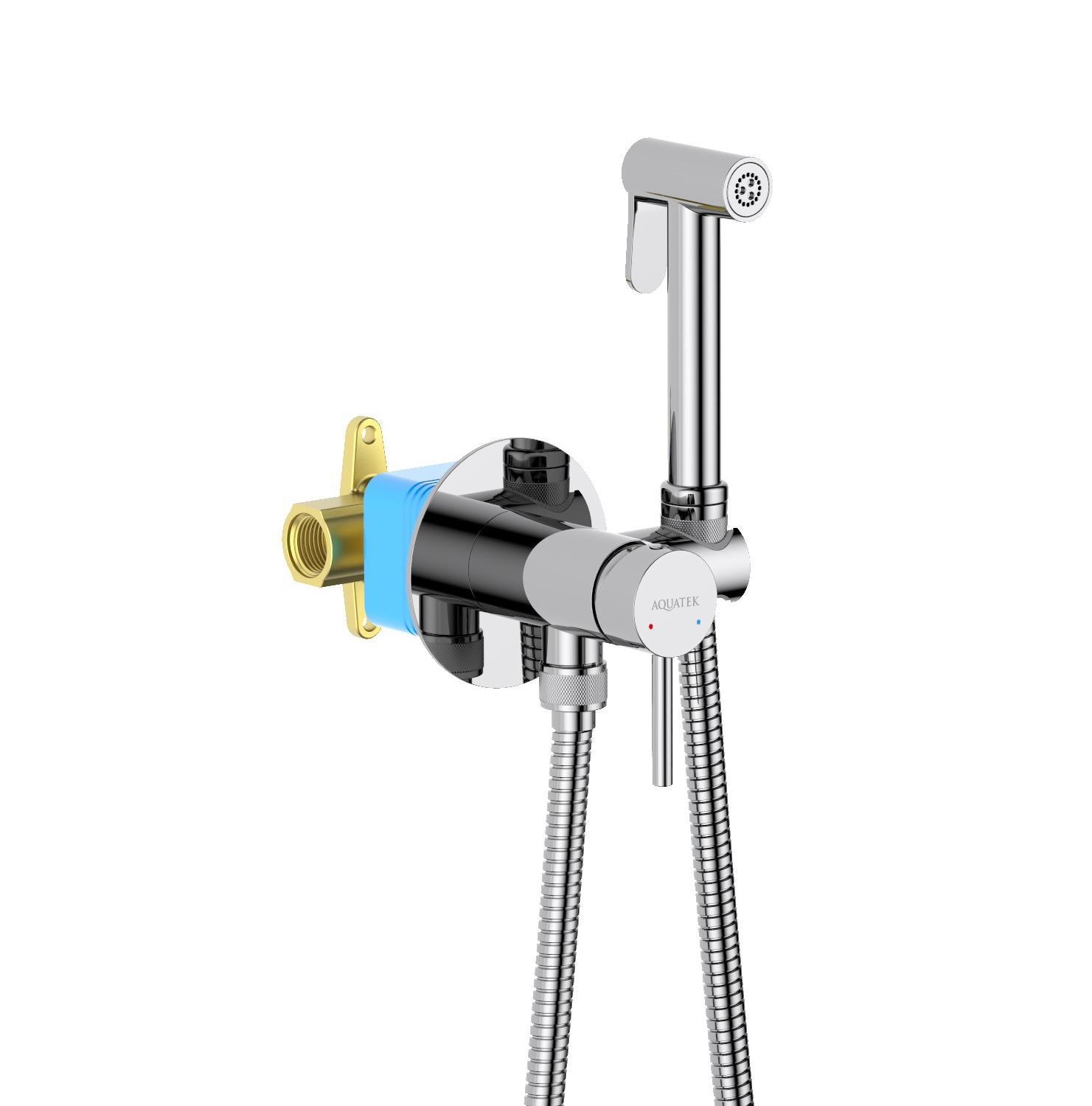 Гигиенический душ со смесителем Aquatek Европа AQ1021CR хром