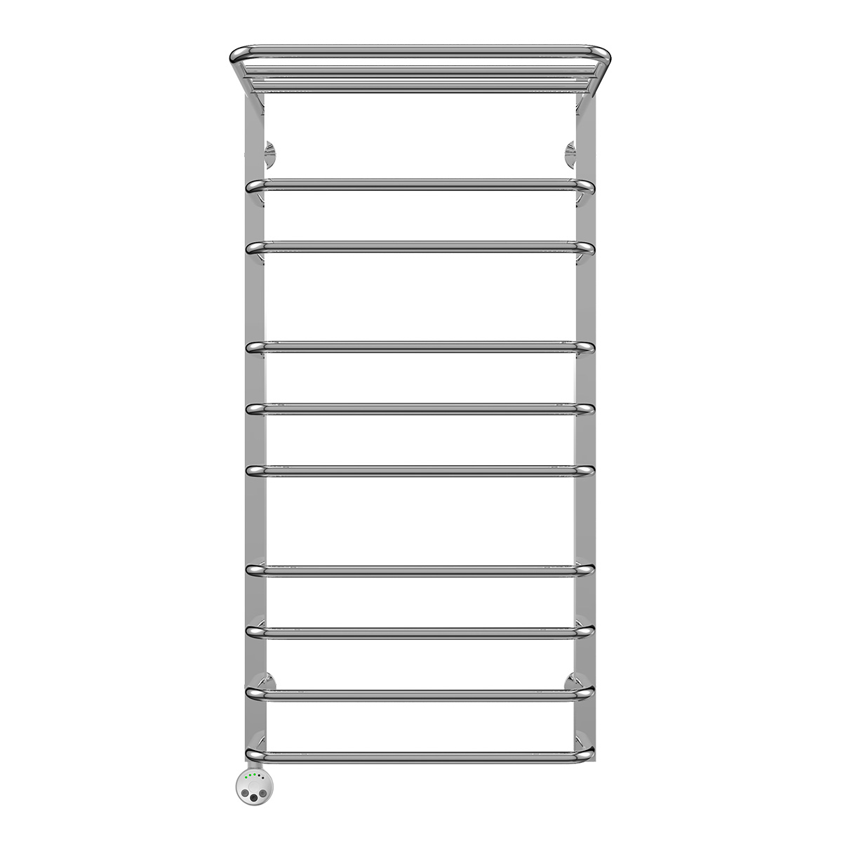 Полотенцесушитель электрический Terminus Арктур П10 500x1031 с полкой, ТЭН HT-1 300W, левый/правый