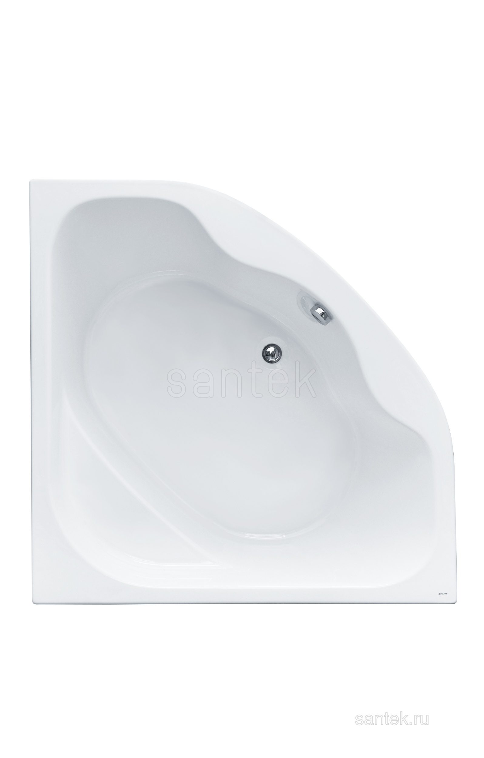 Акриловая ванна Santek Мелвилл 140х140 симметричная белая 1WH302402