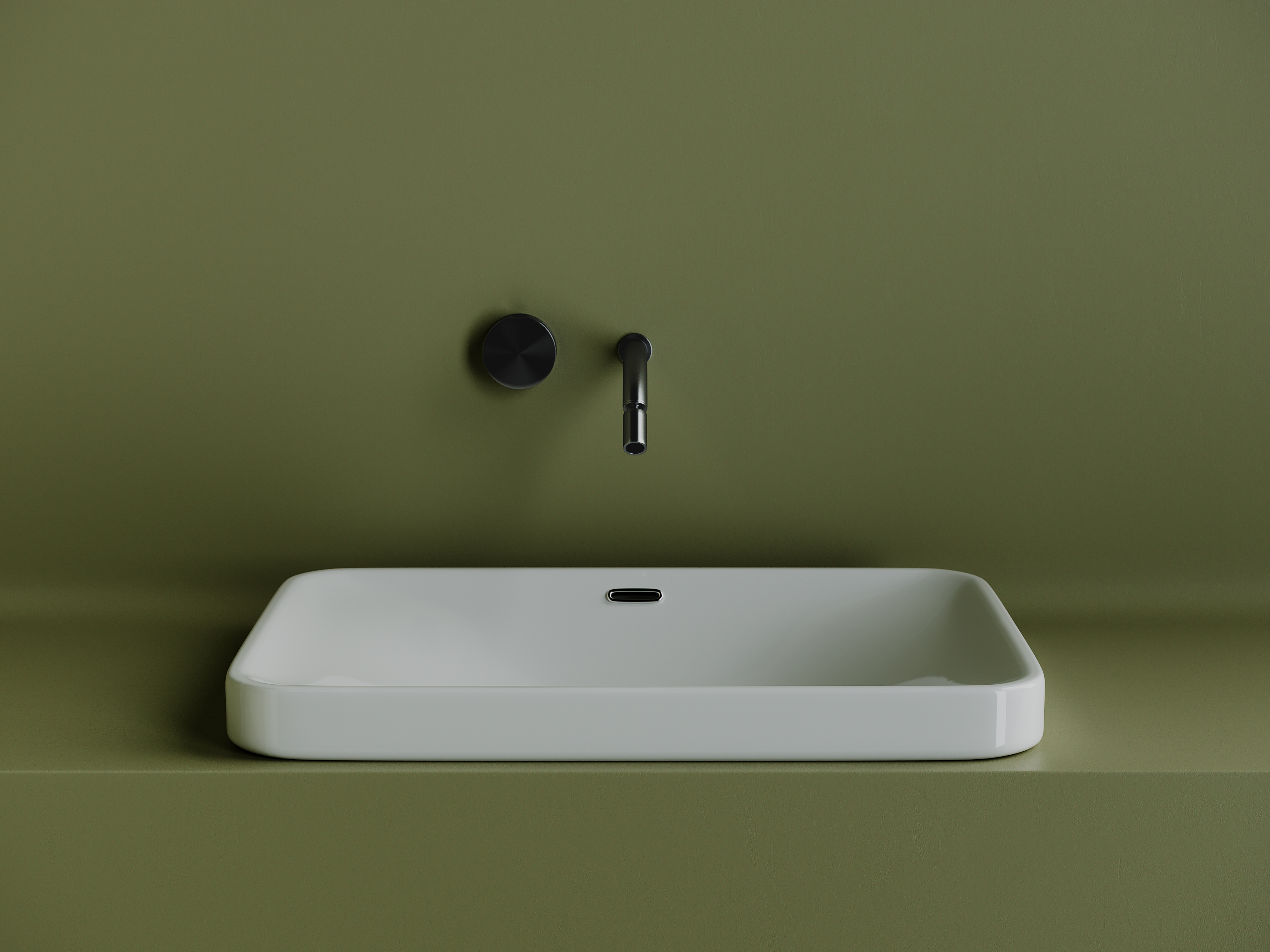 Раковина встраиваемая сверху 60см Ceramica Nova Element CN5041 белый