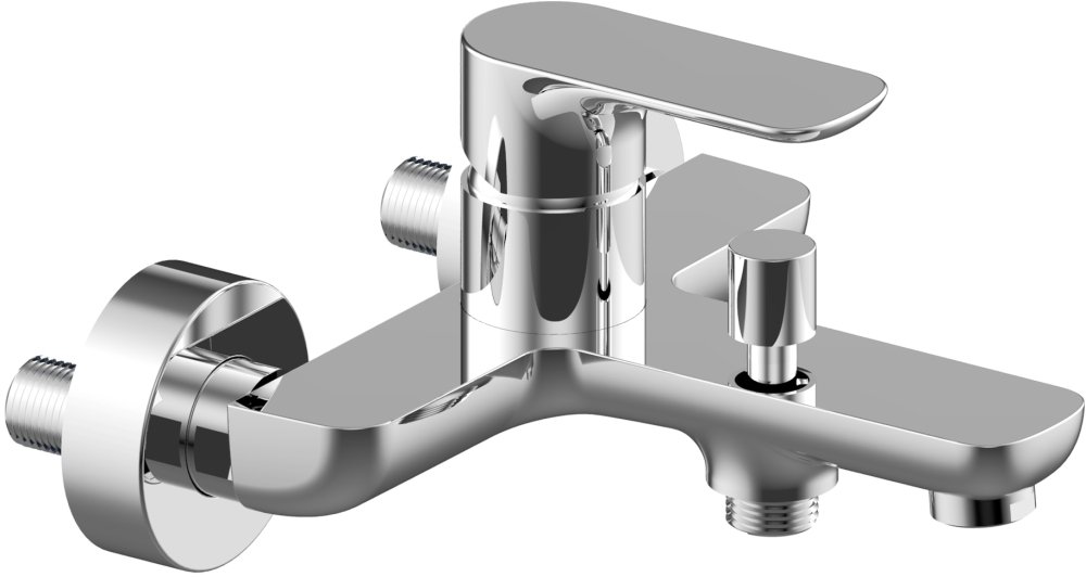 Смеситель для ванны с душем Villeroy & Boch O.Novo TVT10400100061 хром