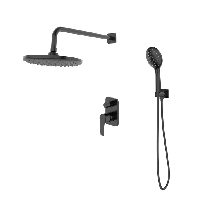 Встраиваемая душевая система Iddis Ray RAYBL02i67 черный матовый