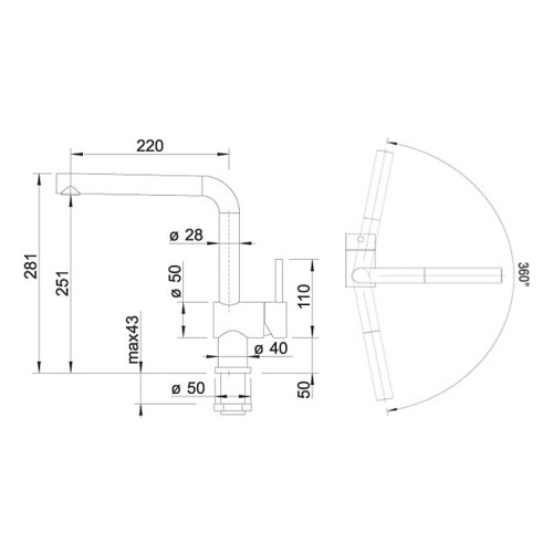 Смеситель для кухни Blanco Linus-F 514025 хром