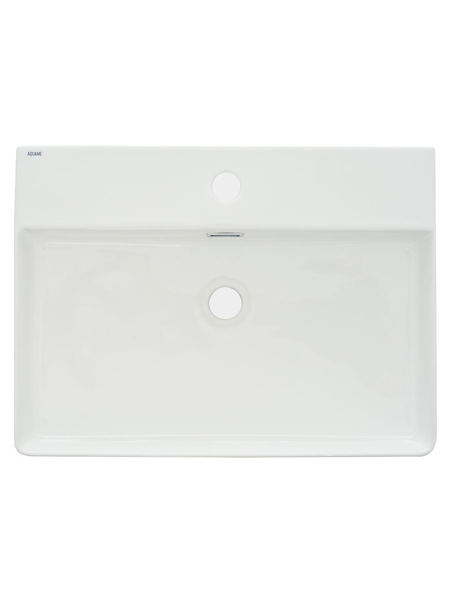 Раковина накладная 59см AQUAme AQM5004 белый