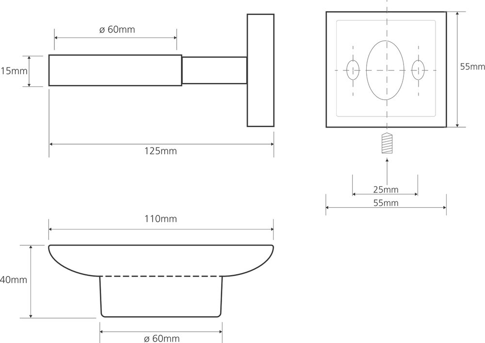 Мыльница Bemeta Beta 132108042 Хром