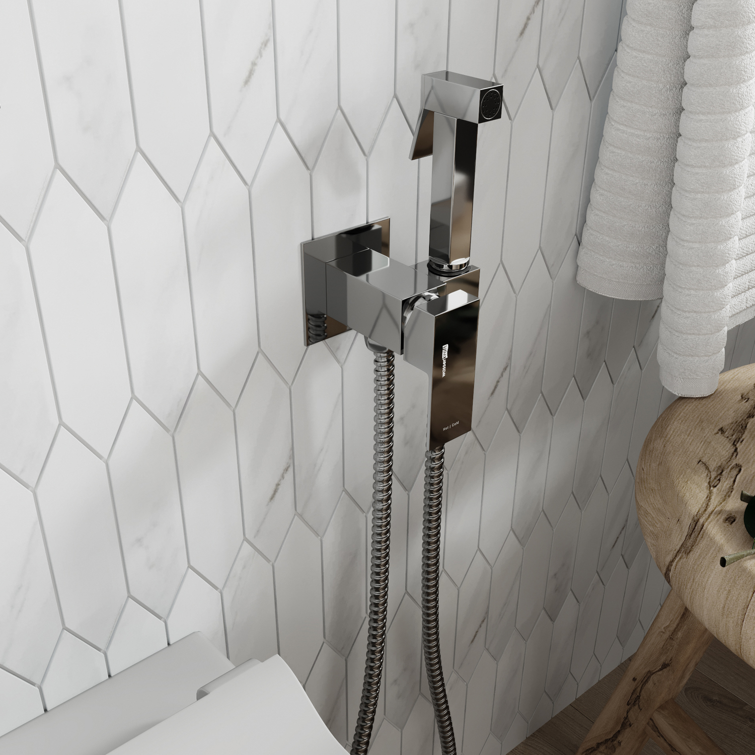 Гигиенический душ со смесителем WasserKraft A71138 хром