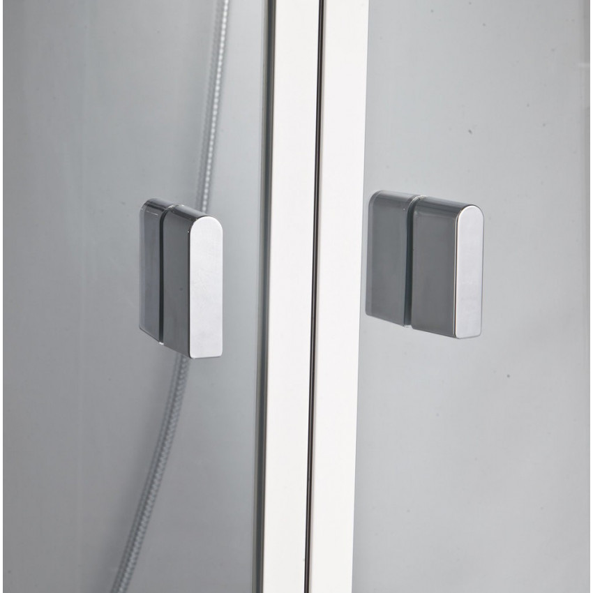 Душевая кабина Orans 1130000 100x100x220 профиль белый, стекло прозрачное