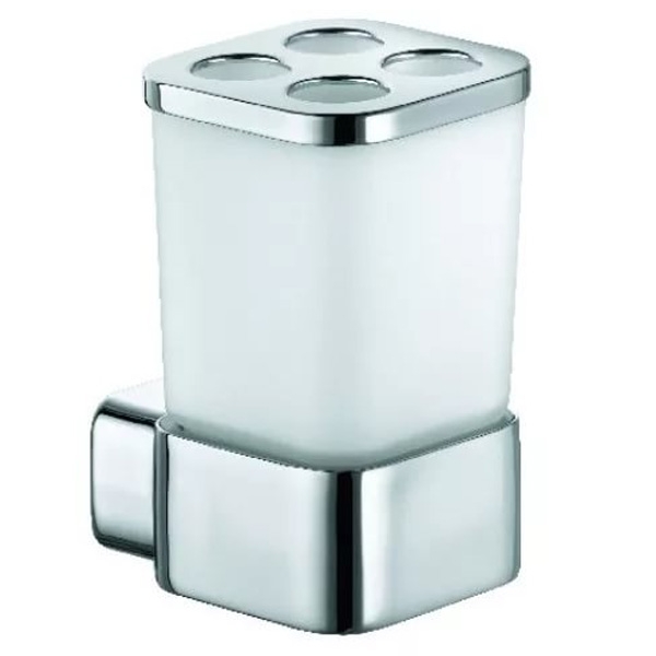 Стакан для зубных щеток Kludi E2 4998205 Хром/Белый