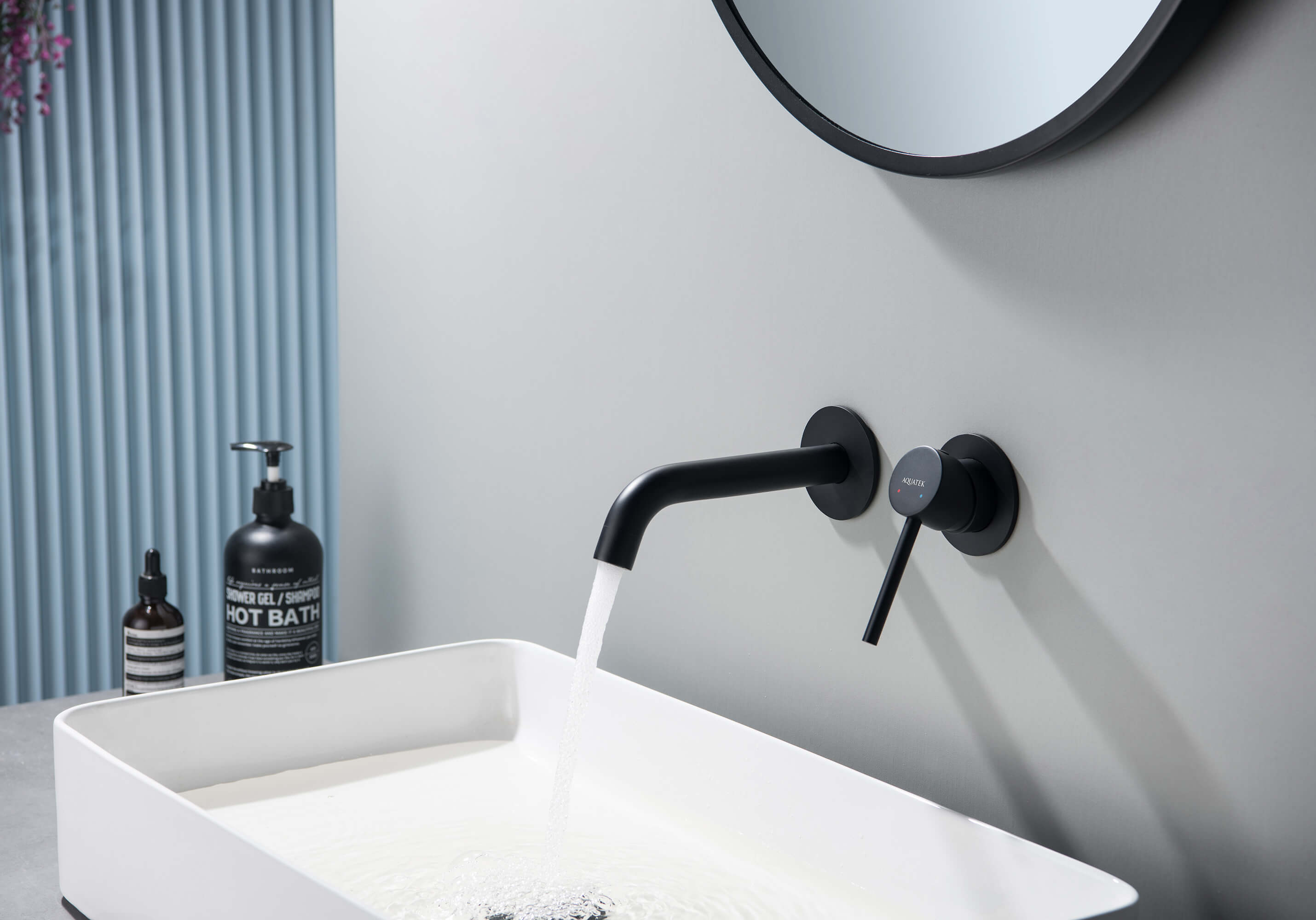 Смеситель для раковины Aquatek Европа AQ1313MB черный матовый