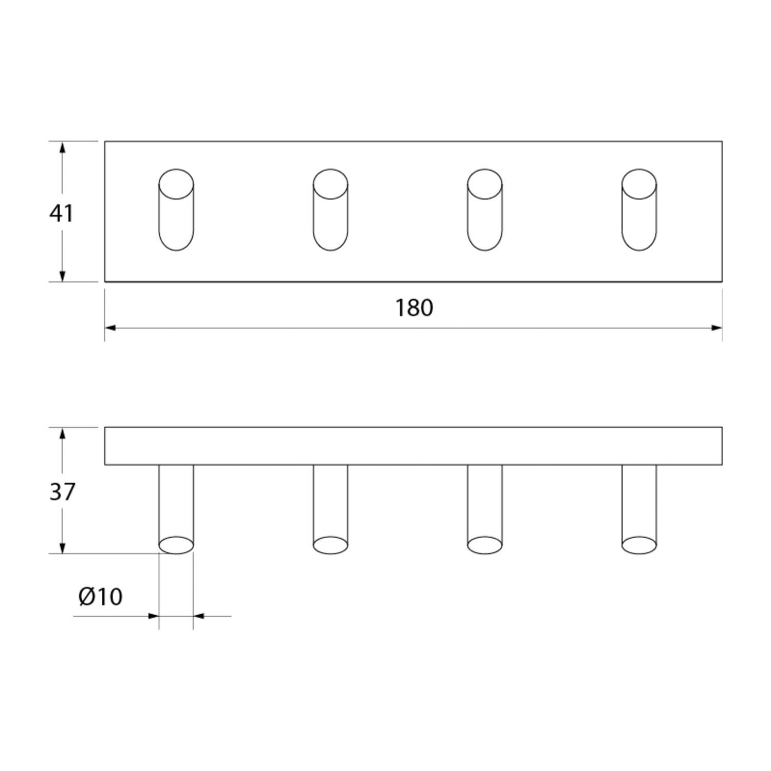 Крючок IDDIS Edifice EDISB40i41 хром