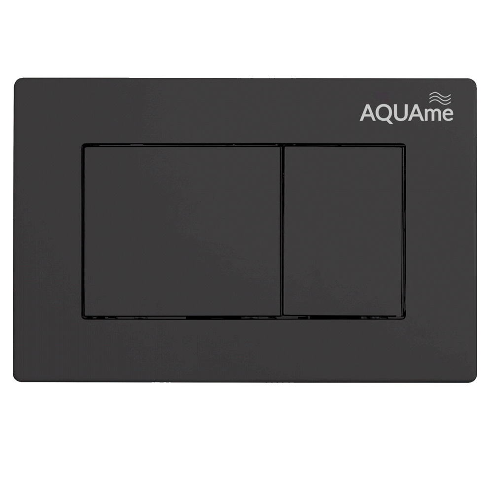 Панель смыва AQUAme AQM4102B черный матовый