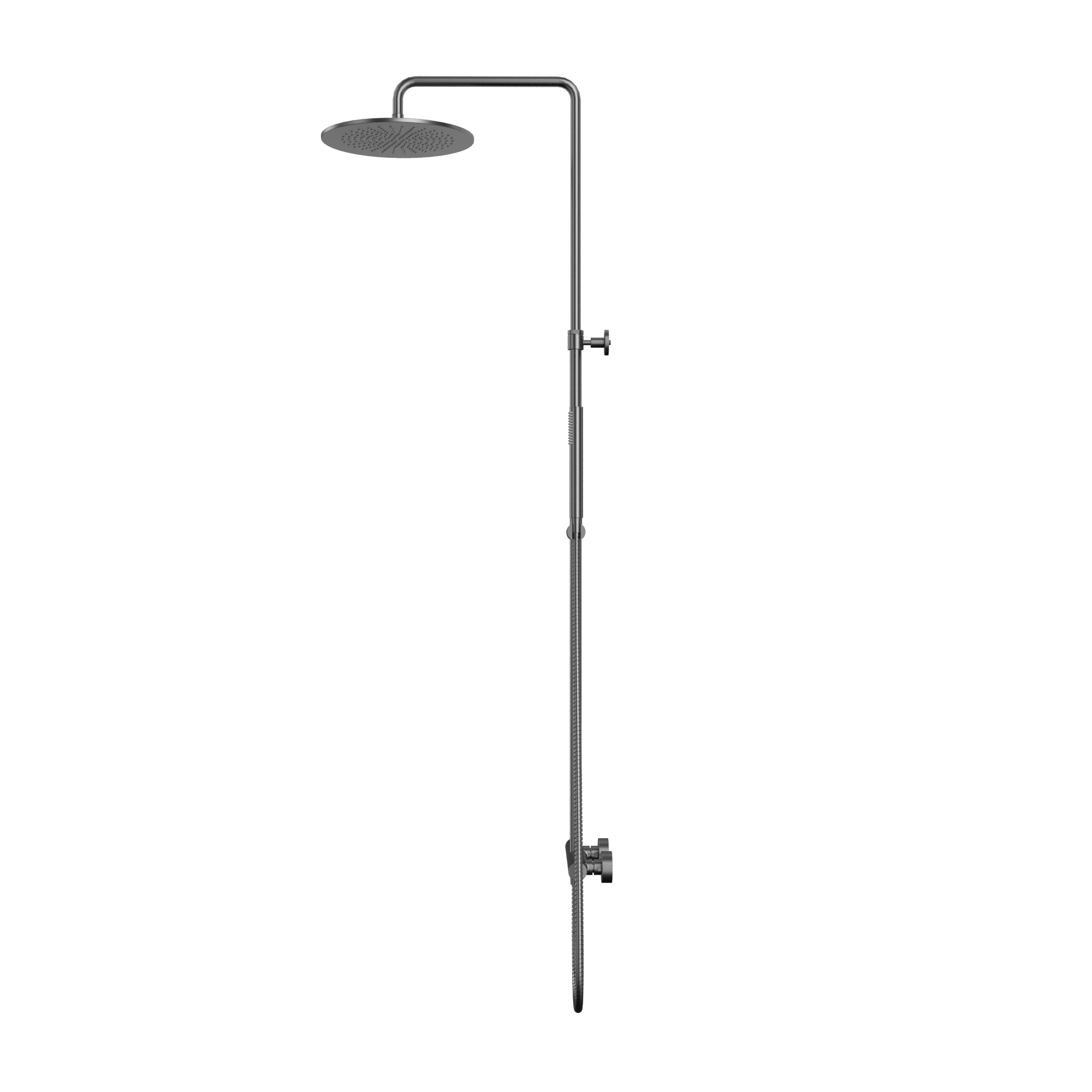 Система для душа наружного монтажа WHITECROSS Y Y1244GM (оружейная сталь)