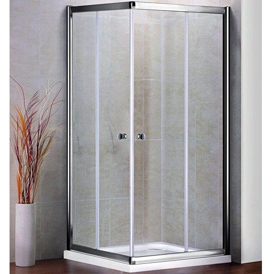 Душевой уголок Cezares Pratico A-2 80x80 профиль Хром стекло прозрачное