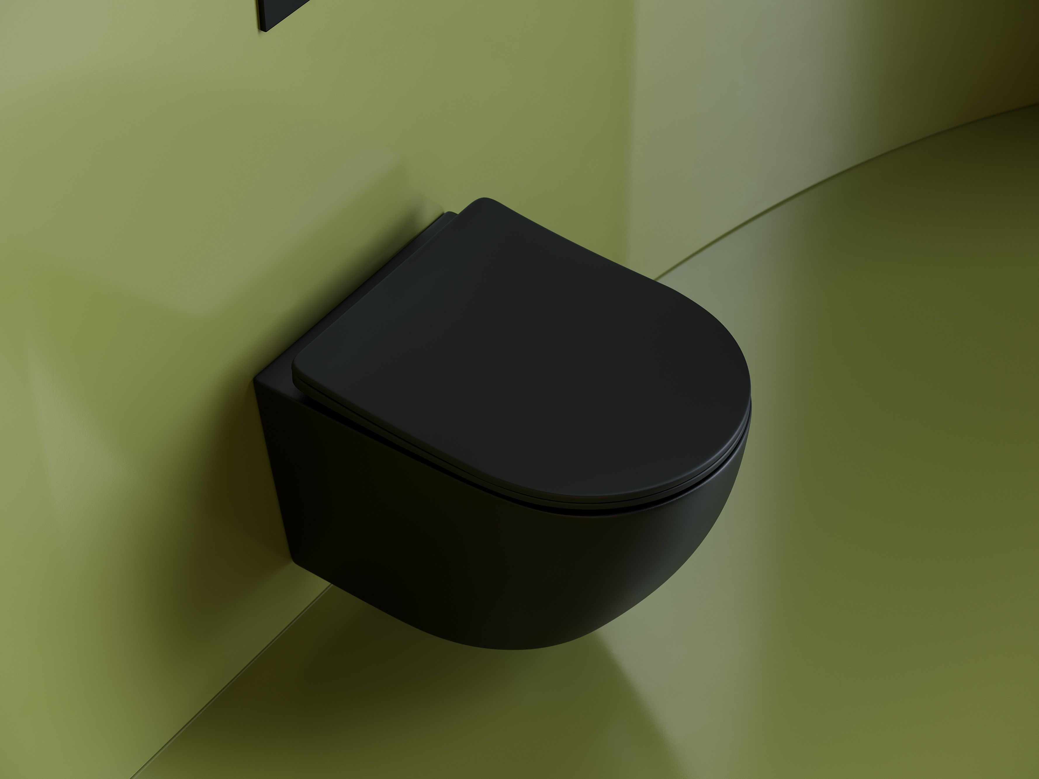 Унитаз подвесной безободковый Ceramica Nova Uno CN11001MB черный матовый