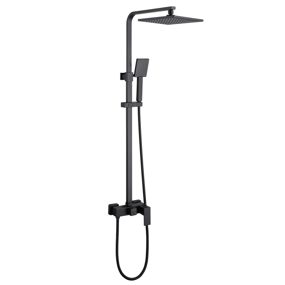 Душевая стойка со смесителем ABBER AF8220B черный матовый
