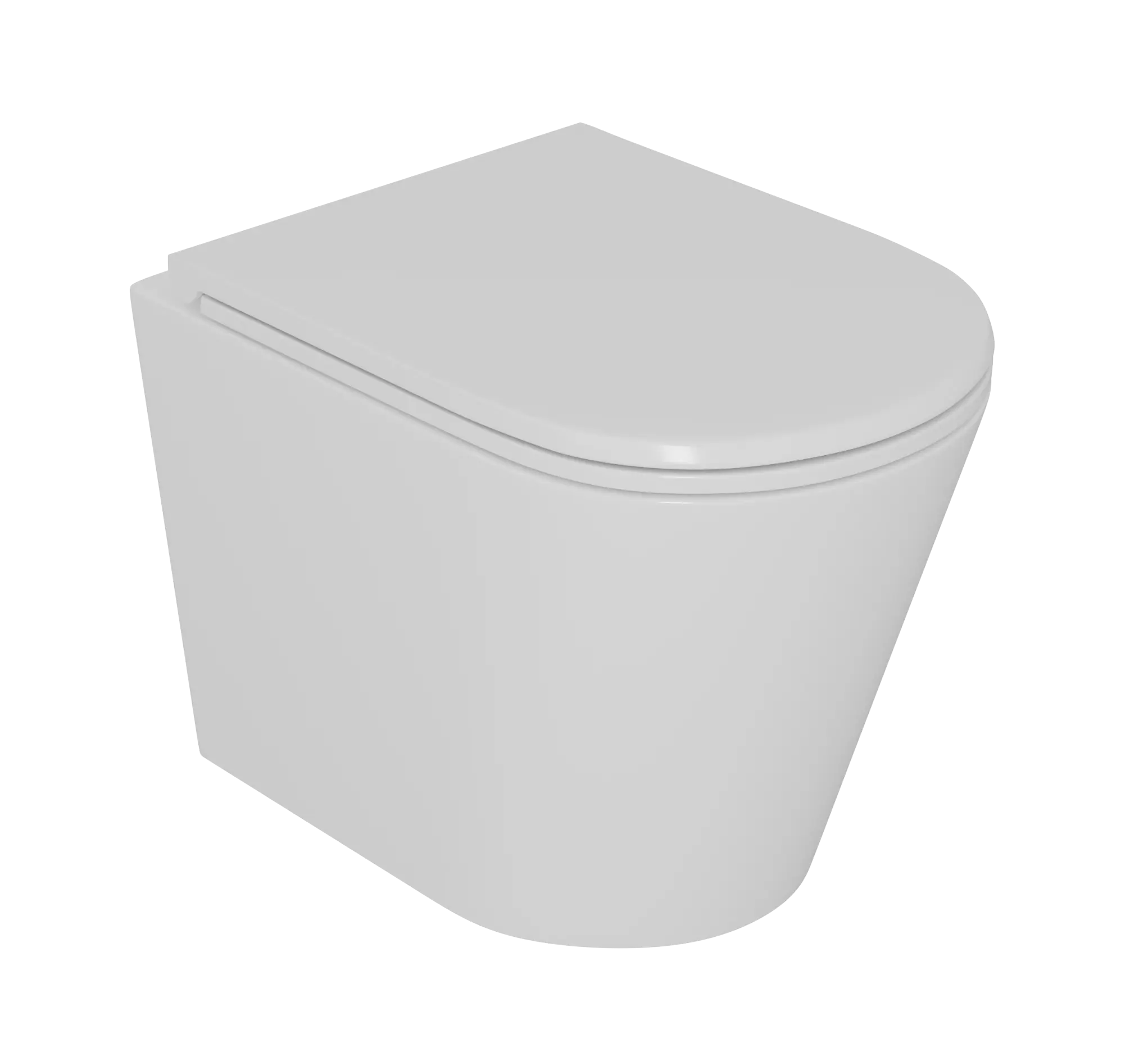 Унитаз подвесной D&K Venice DT1026516 белый, с сиденьем микролифт