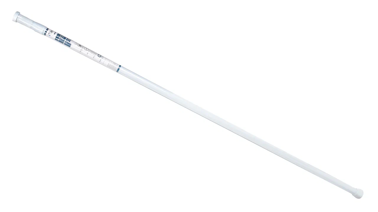 Карниз для ванной  раздвижной Fixsen, FX-51-013, алюминий-белый, 140-260 см.