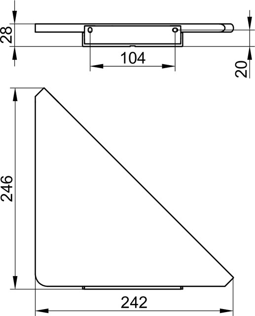 Полка угловая Keuco Aveno 14657510000 белый матовый