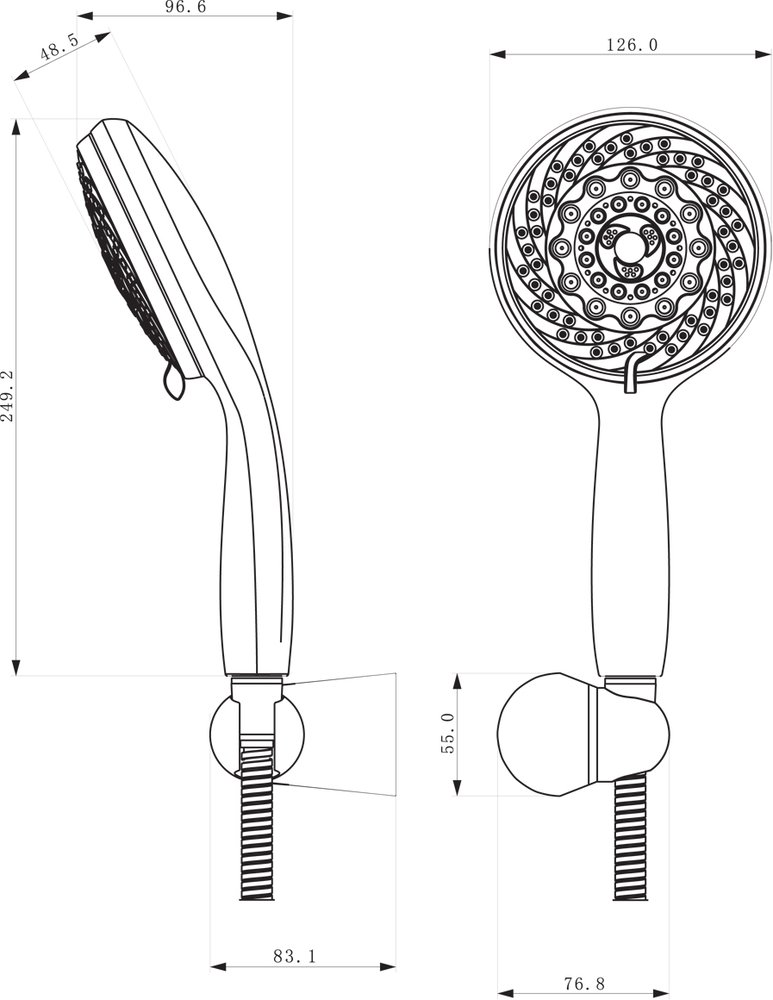 Душевой гарнитур Lemark LM0803C Хром