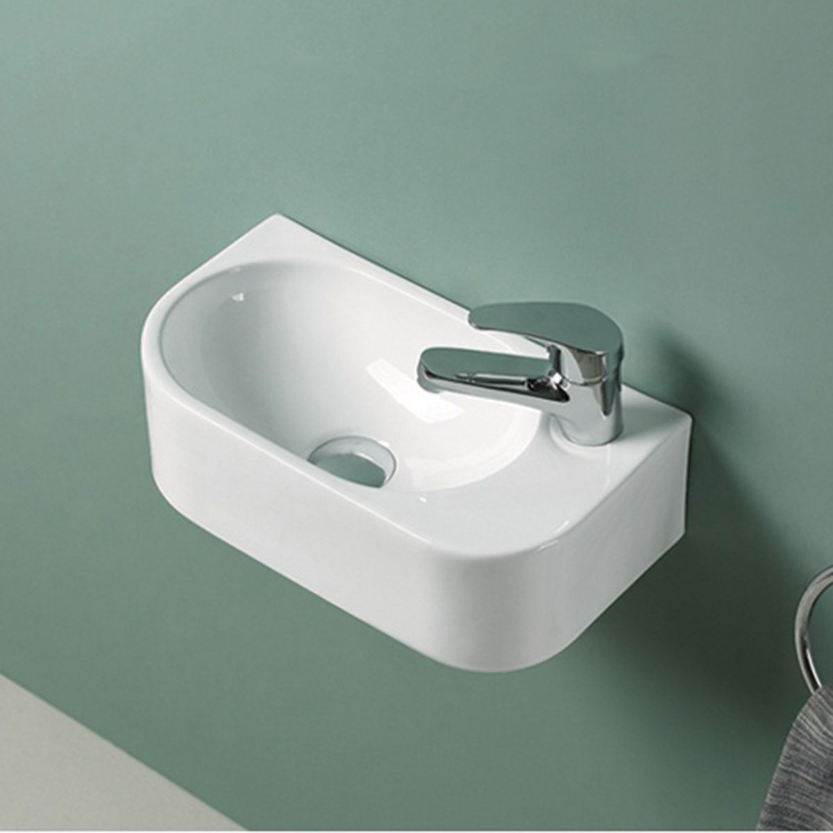 Раковина подвесная 40см Vincea VBS-506R белый