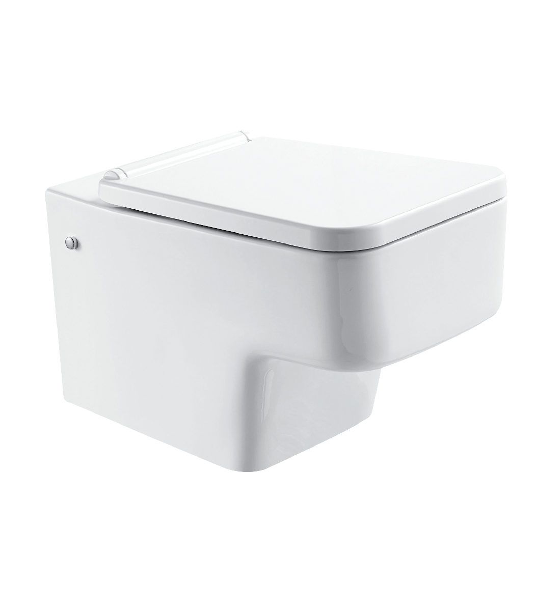 Унитаз подвесной Creo Ceramique Lyon LY1100+LY1001(UF5230S) белый