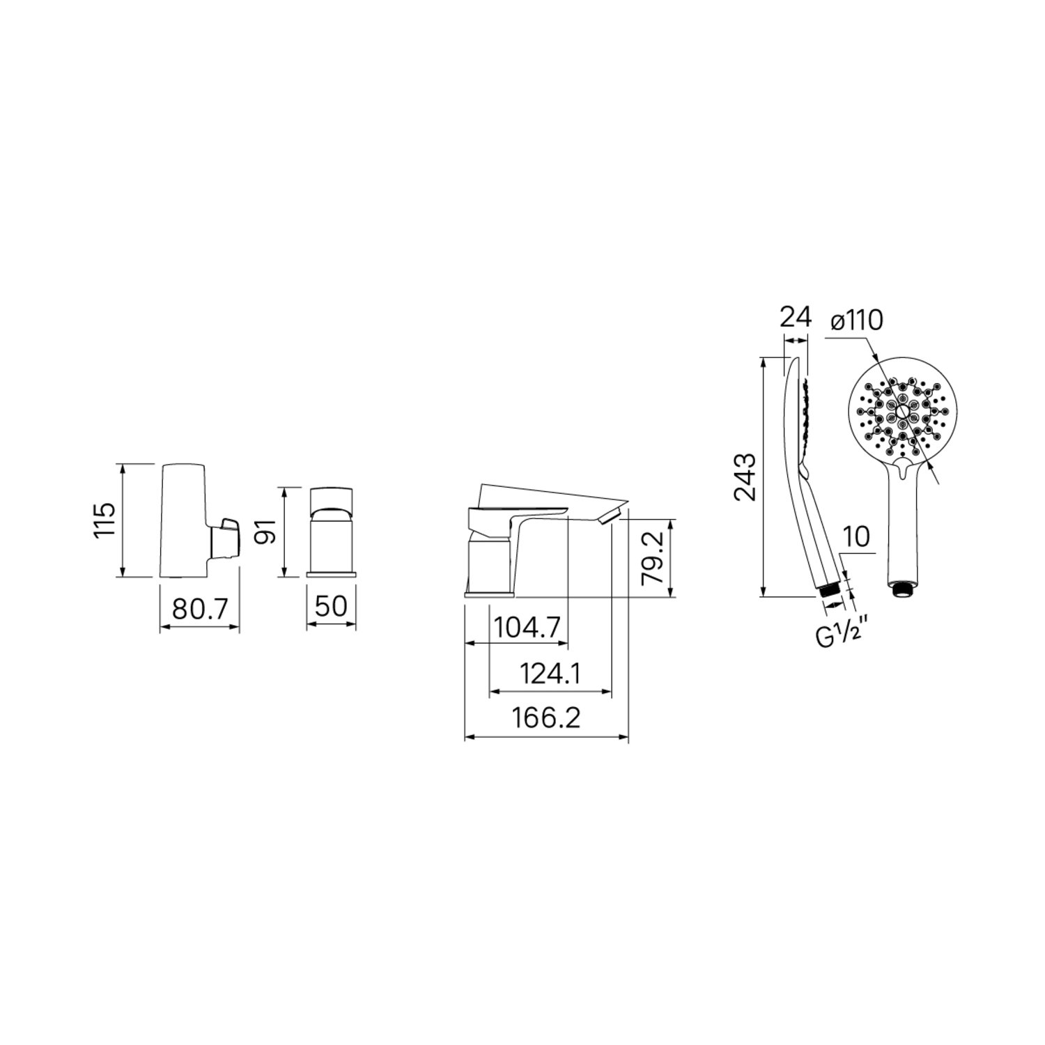 Смеситель для ванны с душем IDDIS Cloud CLOWG30i07 белый глянцевый/золото