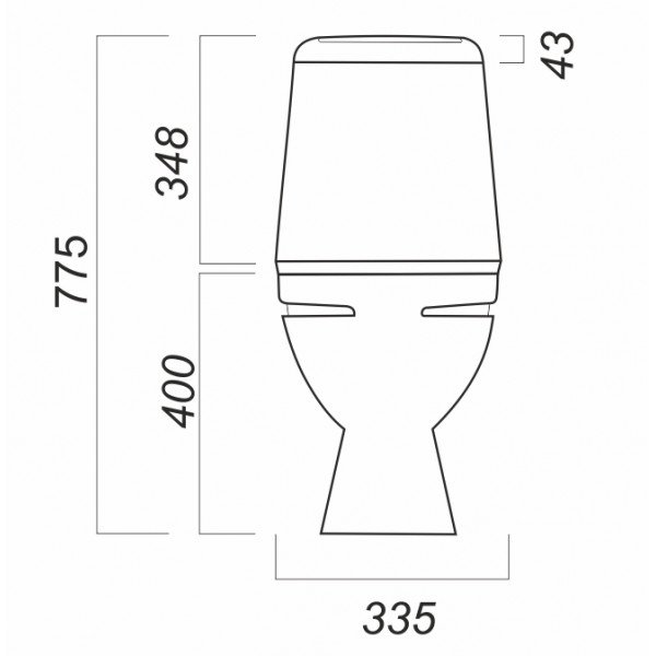 Унитаз Sanita Идеал Комфорт IDLSACC01010713 белый с бачком и сиденьем микролифт