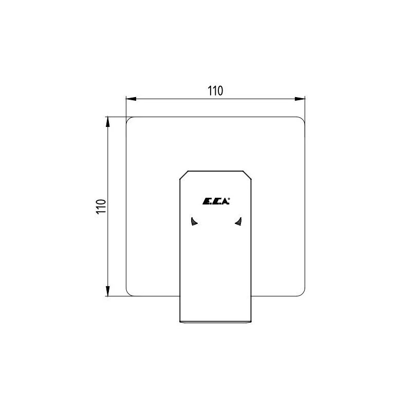 Смеситель для душа E.C.A Tiera 102167105EX-K хром