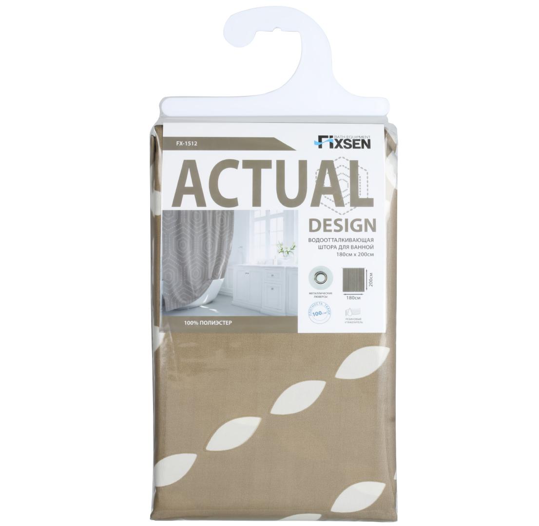 Штора для ванной Fixsen Actual, FX-1512