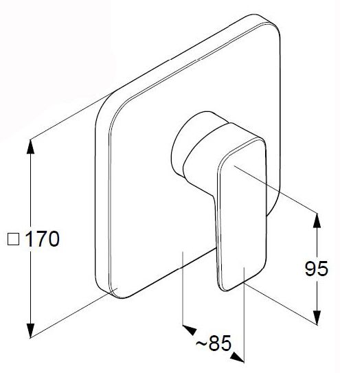 Смеситель для душа Kludi Pure&Style 406550575 хром