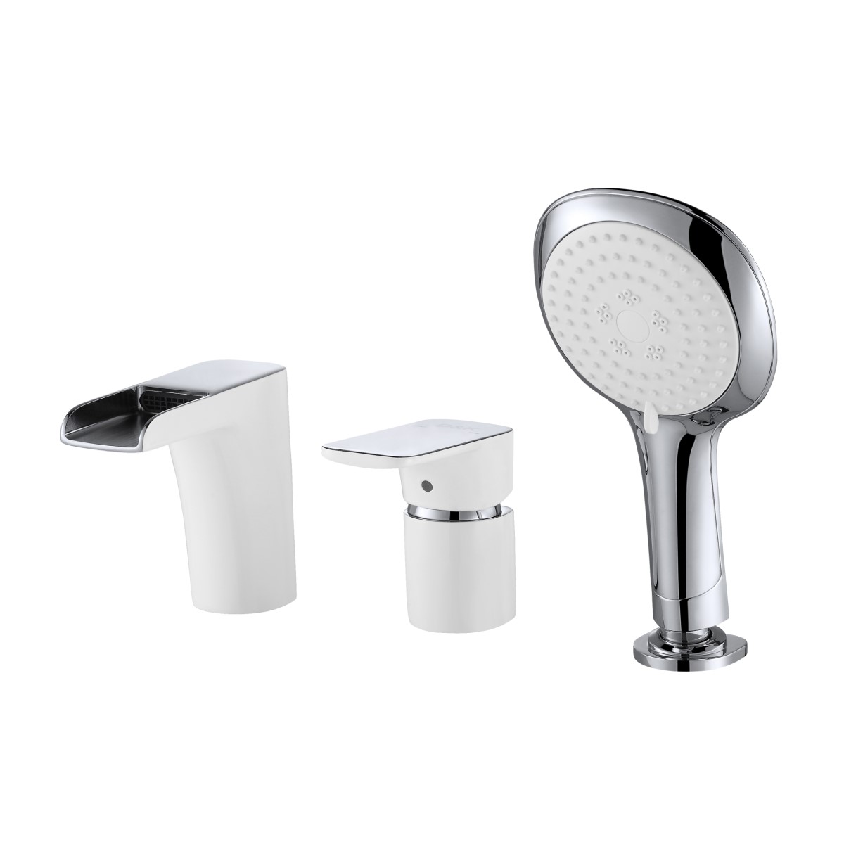 Смеситель на борт ванны D&K Berlin DA1434216, белый