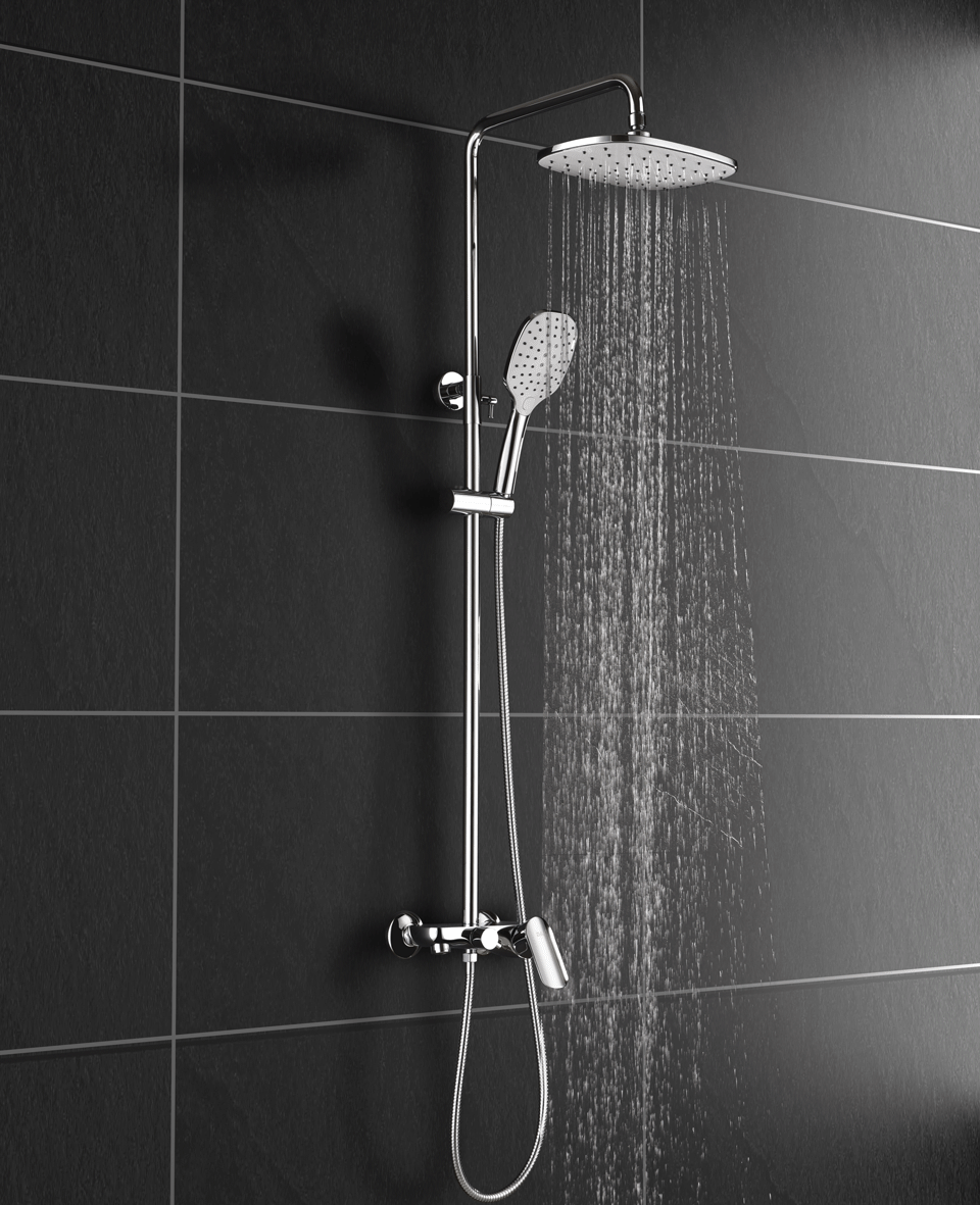 Душевая стойка D&K Venice.Baciano DA1033701B14 хром