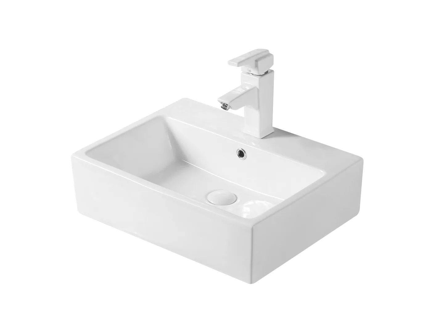 Раковина накладная 53см GID N9153 белый