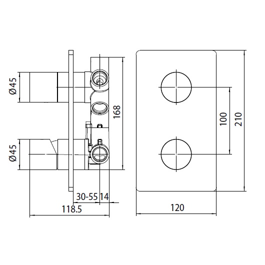 Смеситель для душа Bossini OKI Z00004.030 хром