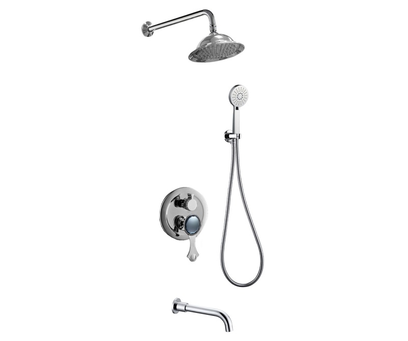 Душевая система встраиваемая Bronze de Luxe YASMINA NT800/B03, хром