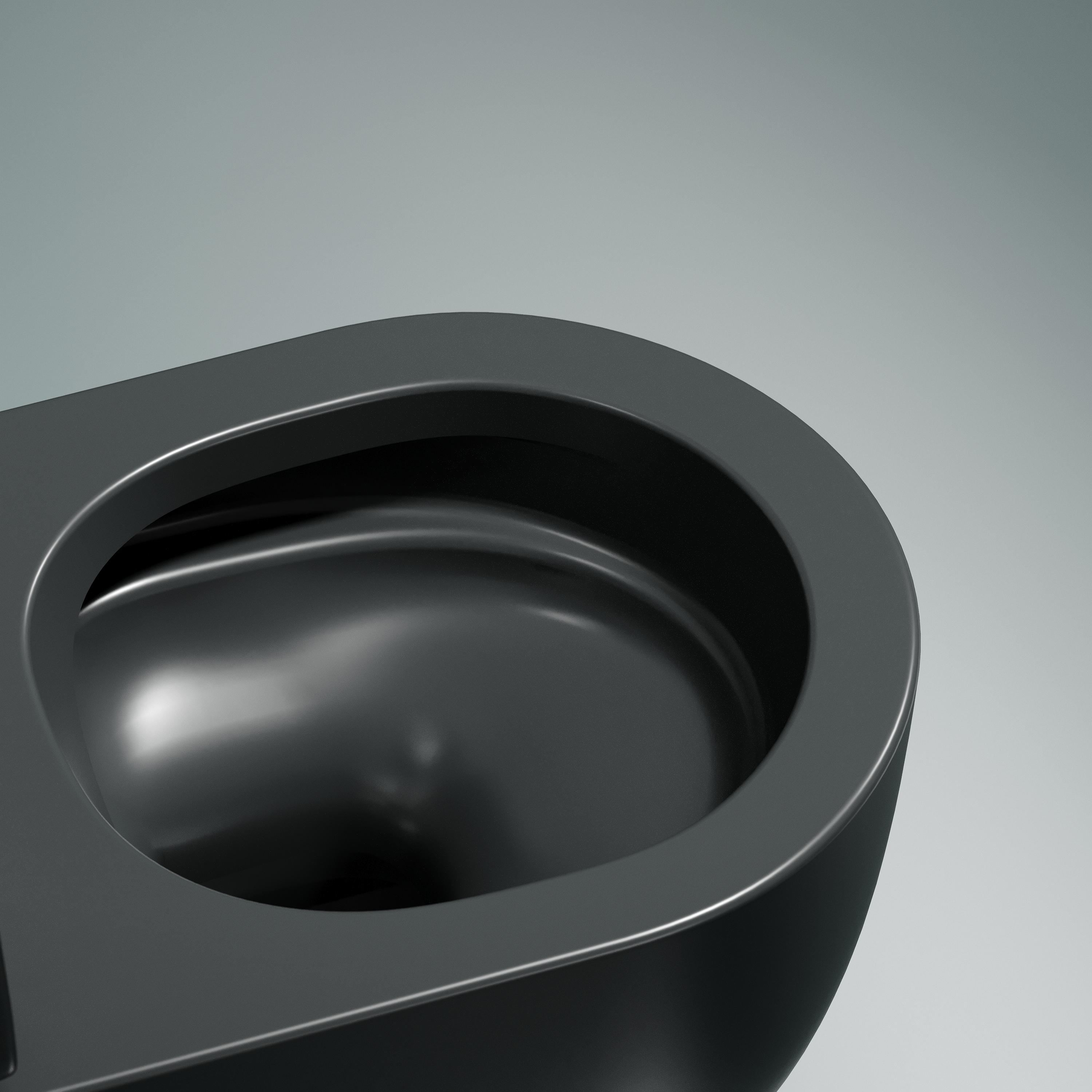 Унитаз подвесной безободковый Ceramica Nova Modena Rimless CN6063MDH антрацит матовый